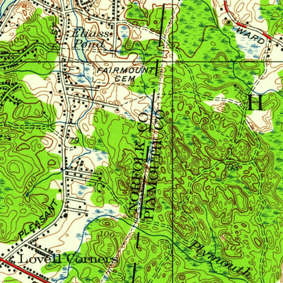 United States Geological Survey Weymouth, MA (1947, 24000-Scale) digital map