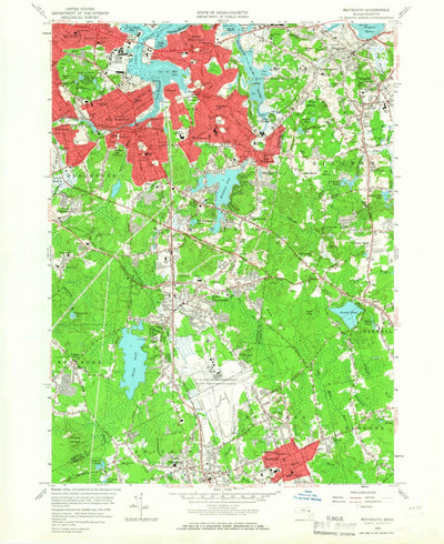 United States Geological Survey Weymouth, MA (1958, 24000-Scale) digital map