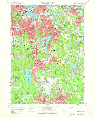 United States Geological Survey Weymouth, MA (1971, 24000-Scale) digital map