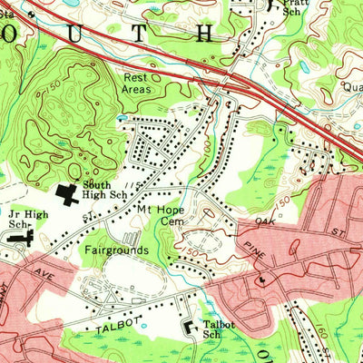 United States Geological Survey Weymouth, MA (1971, 24000-Scale) digital map