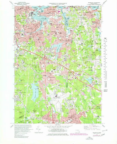 United States Geological Survey Weymouth, MA (1971, 25000-Scale) digital map