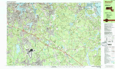 United States Geological Survey Weymouth, MA (1984, 25000-Scale) digital map