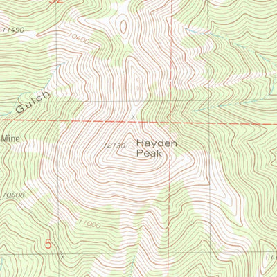 United States Geological Survey Whale Hill, CO (1980, 24000-Scale) digital map