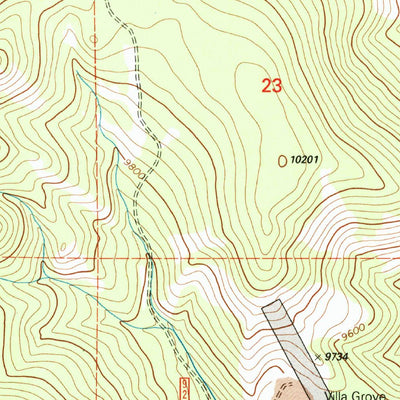 United States Geological Survey Whale Hill, CO (2001, 24000-Scale) digital map