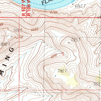United States Geological Survey Whalen Butte, WY (1987, 24000-Scale) digital map
