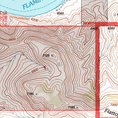 United States Geological Survey Whalen Butte, WY (1996, 24000-Scale) digital map