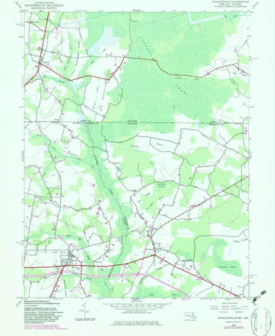 United States Geological Survey Whaleyville, MD-DE (1942, 24000-Scale) digital map