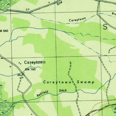 United States Geological Survey Whaleyville, MD-DE (1943, 31680-Scale) digital map