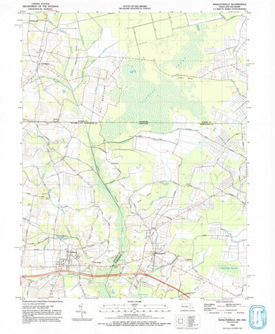 United States Geological Survey Whaleyville, MD-DE (1992, 24000-Scale) digital map