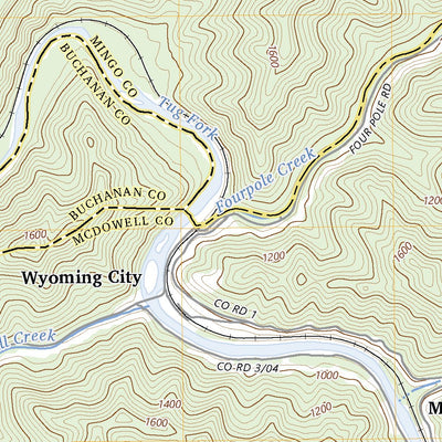 United States Geological Survey Wharncliffe, WV (2023, 24000-Scale) digital map