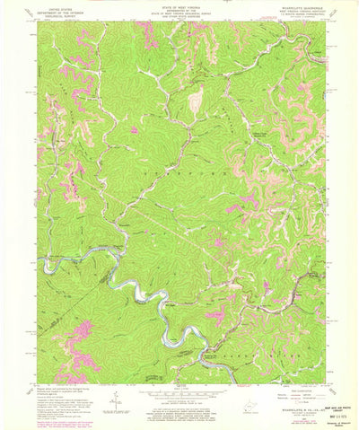 United States Geological Survey Wharncliffe, WV-VA-KY (1963, 24000-Scale) digital map