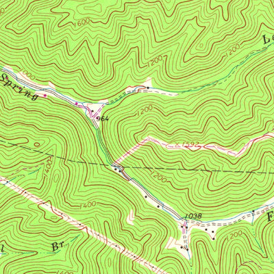 United States Geological Survey Wharncliffe, WV-VA-KY (1963, 24000-Scale) digital map