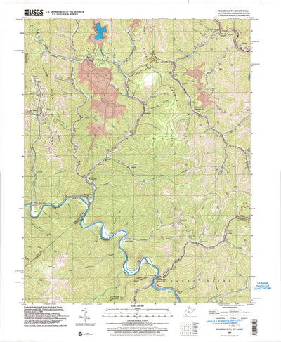 United States Geological Survey Wharncliffe, WV-VA-KY (2001, 24000-Scale) digital map
