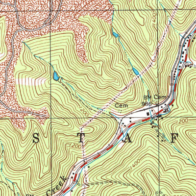 United States Geological Survey Wharncliffe, WV-VA-KY (2001, 24000-Scale) digital map