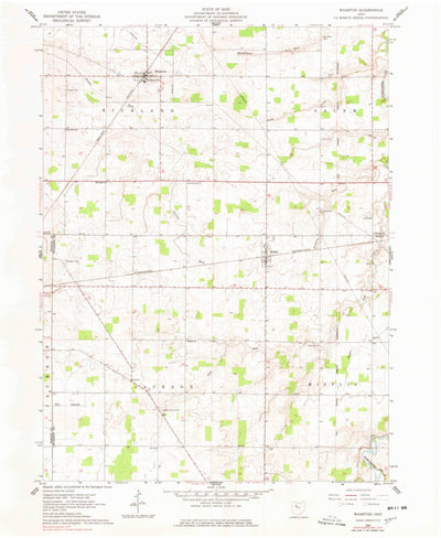 United States Geological Survey Wharton, OH (1961, 24000-Scale) digital map