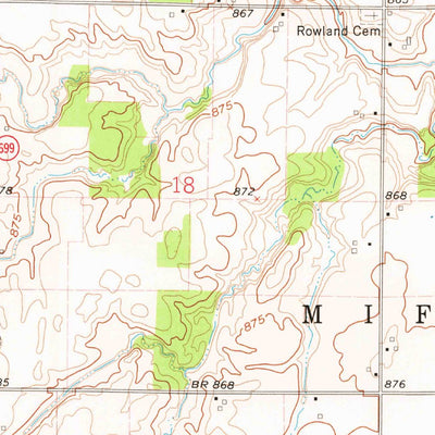 United States Geological Survey Wharton, OH (1961, 24000-Scale) digital map