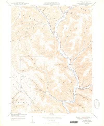 United States Geological Survey Wharton, PA (1950, 24000-Scale) digital map