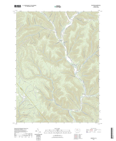 United States Geological Survey Wharton, PA (2023, 24000-Scale) digital map