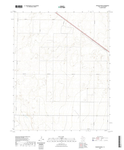 United States Geological Survey Wharton Ranch, TX (2022, 24000-Scale) digital map