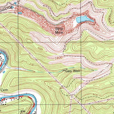 United States Geological Survey Wharton, WV (1996, 24000-Scale) digital map