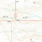 United States Geological Survey Wheat Basin SW, MT (1956, 24000-Scale) digital map