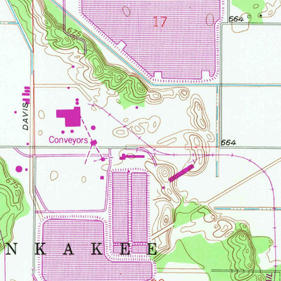 United States Geological Survey Wheatfield, IN (1957, 24000-Scale) digital map