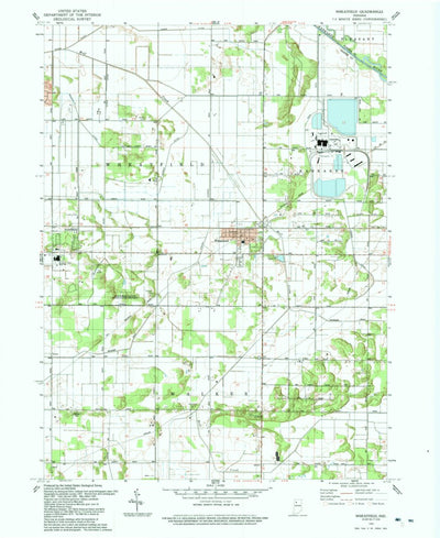 United States Geological Survey Wheatfield, IN (1992, 24000-Scale) digital map