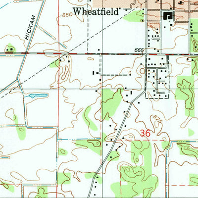 United States Geological Survey Wheatfield, IN (1992, 24000-Scale) digital map