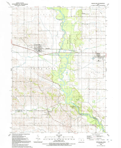 United States Geological Survey Wheatland, IA (1991, 24000-Scale) digital map