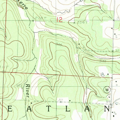 United States Geological Survey Wheatland, MO (1982, 24000-Scale) digital map