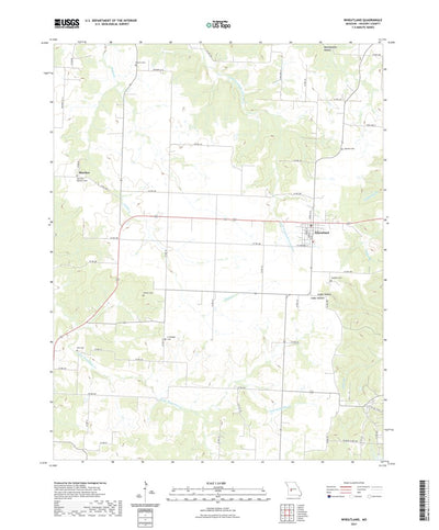 United States Geological Survey Wheatland, MO (2021, 24000-Scale) digital map