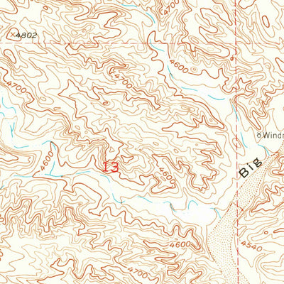 United States Geological Survey Wheatland NE, WY (1951, 24000-Scale) digital map