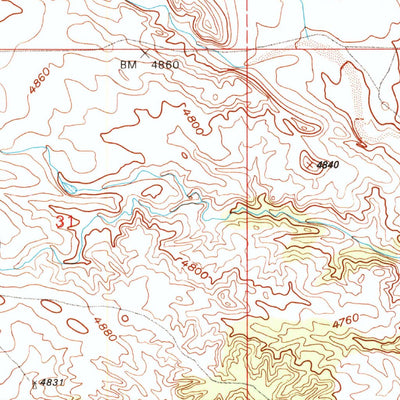 United States Geological Survey Wheatland NE, WY (1990, 24000-Scale) digital map