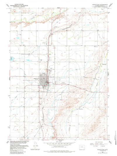 United States Geological Survey Wheatland, WY (1951, 24000-Scale) digital map