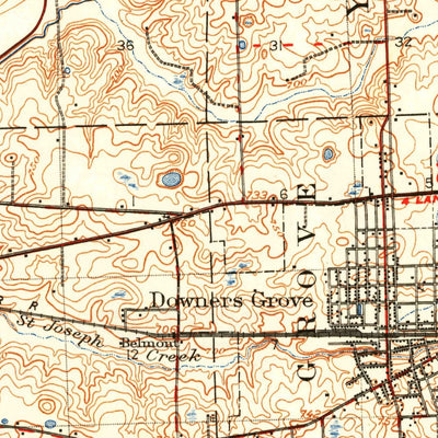 United States Geological Survey Wheaton, IL (1908, 62500-Scale) digital map