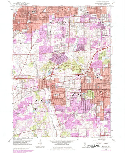 United States Geological Survey Wheaton, IL (1962, 24000-Scale) digital map