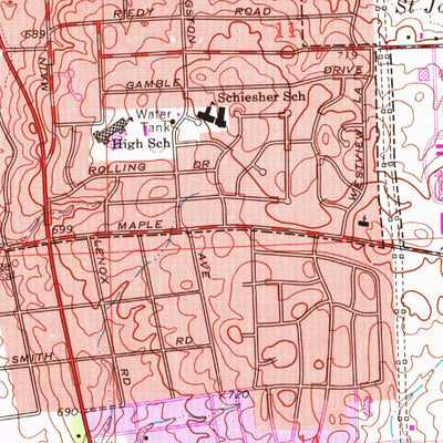 United States Geological Survey Wheaton, IL (1962, 24000-Scale) digital map