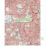 United States Geological Survey Wheaton, IL (1998, 24000-Scale) digital map