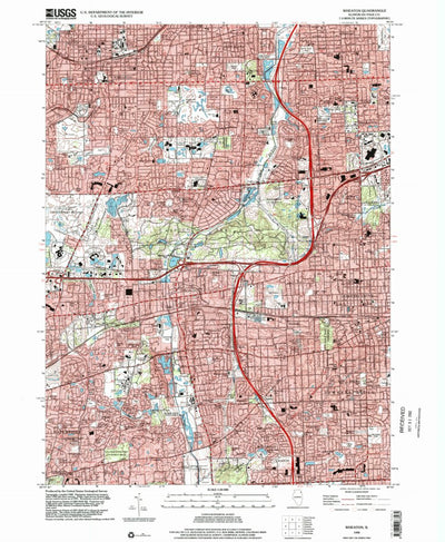 United States Geological Survey Wheaton, IL (1998, 24000-Scale) digital map