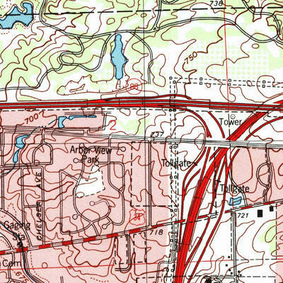 United States Geological Survey Wheaton, IL (1998, 24000-Scale) digital map