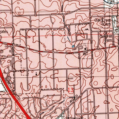 United States Geological Survey Wheaton, IL (1998, 24000-Scale) digital map