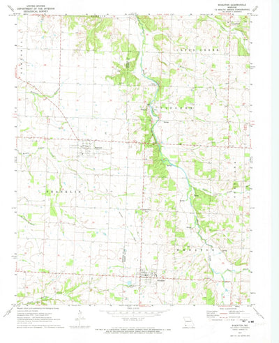 United States Geological Survey Wheaton, MO (1972, 24000-Scale) digital map