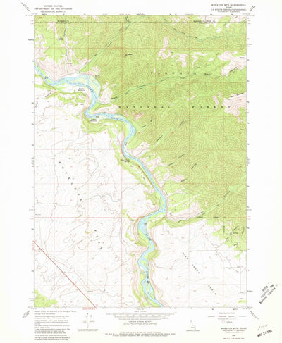 United States Geological Survey Wheaton Mountain, ID (1966, 24000-Scale) digital map