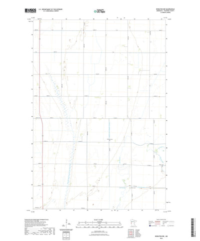 United States Geological Survey Wheaton NW, MN (2022, 24000-Scale) digital map