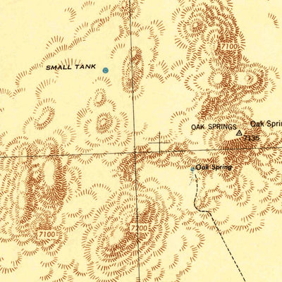 United States Geological Survey Wheelbarrow Peak, NV (1942, 125000-Scale) digital map
