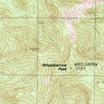 United States Geological Survey Wheelbarrow Peak, NV (1988, 24000-Scale) digital map