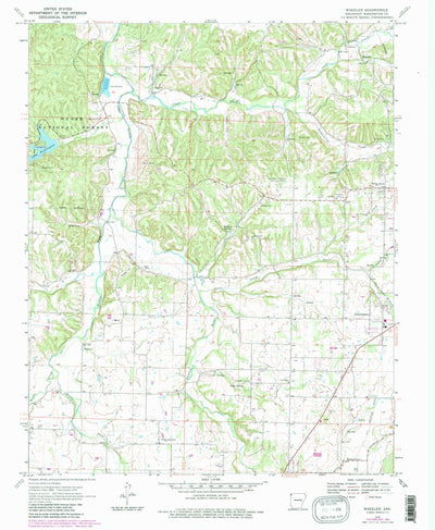 United States Geological Survey Wheeler, AR (1970, 24000-Scale) digital map