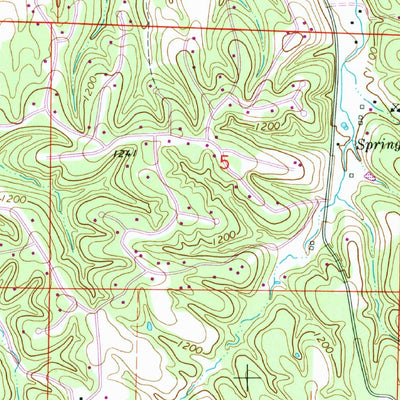 United States Geological Survey Wheeler, AR (1970, 24000-Scale) digital map