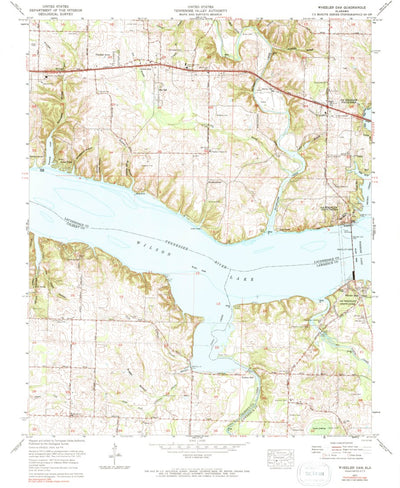 United States Geological Survey Wheeler Dam, AL (1971, 24000-Scale) digital map