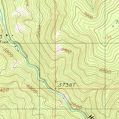 United States Geological Survey Wheeler Mountain, MT (1987, 24000-Scale) digital map